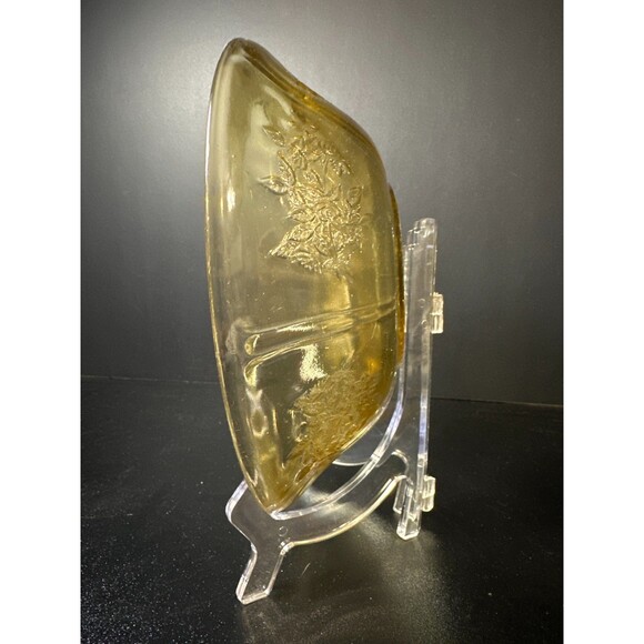 Federal Glass Sharon Amber 8.5" Bowl - Picture 2 of 6
